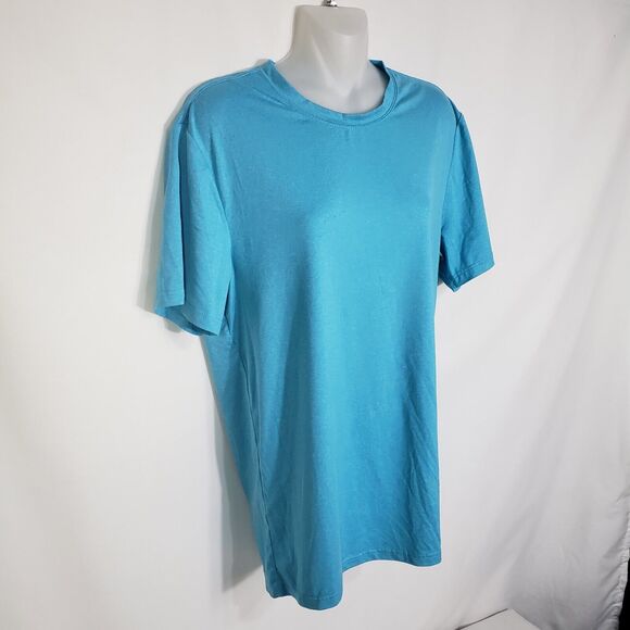 32 Degrees Cool Women's T Shirt Tee Medium Teal Short Sleeve Crew Neck Stretch - Picture 4 of 8